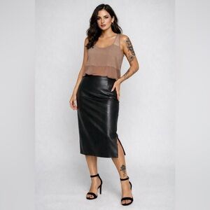 Sweet Rain Sheer Panel Tank, size medium.